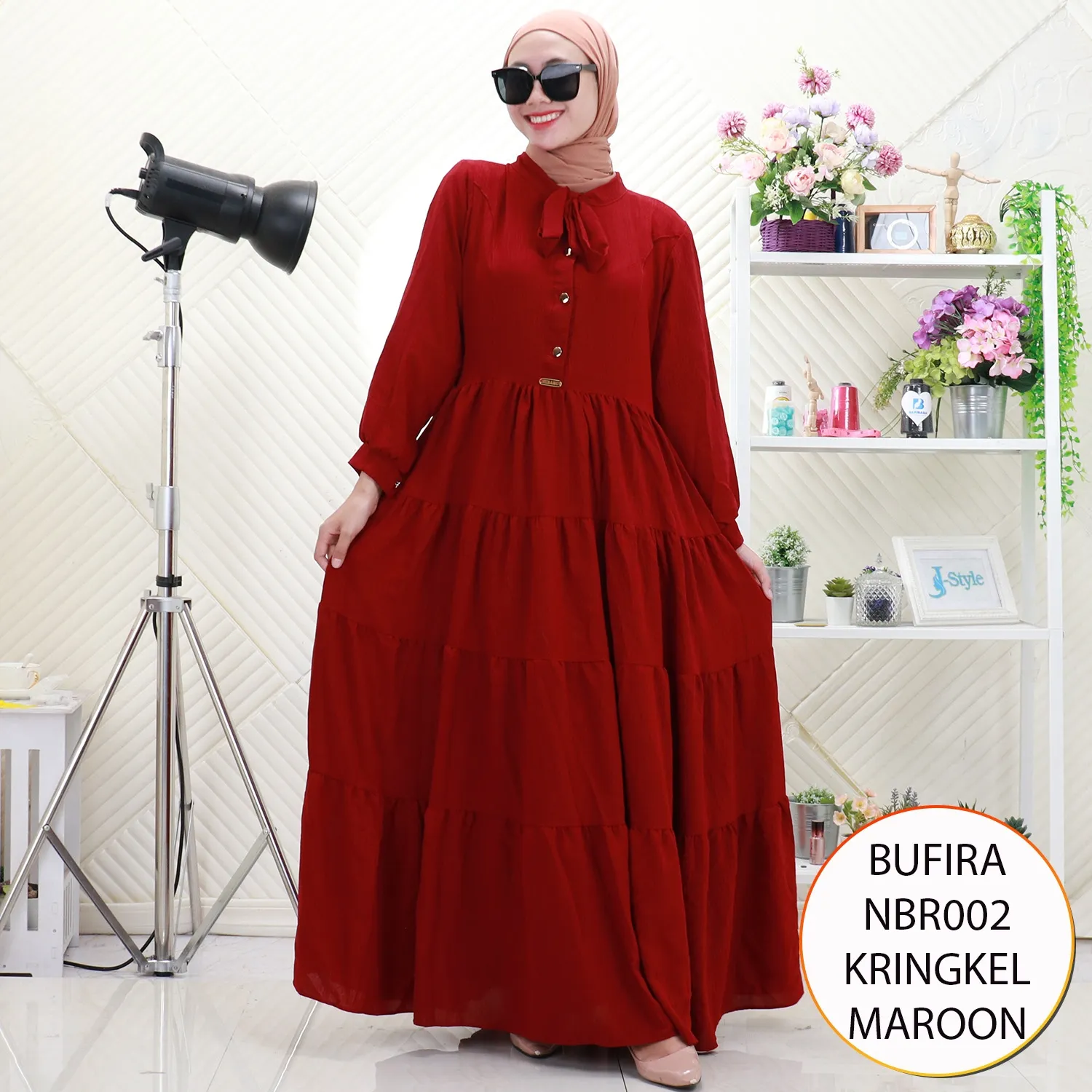 Bufira Gamis Kringkel Umpak Mayung Busui Friendly