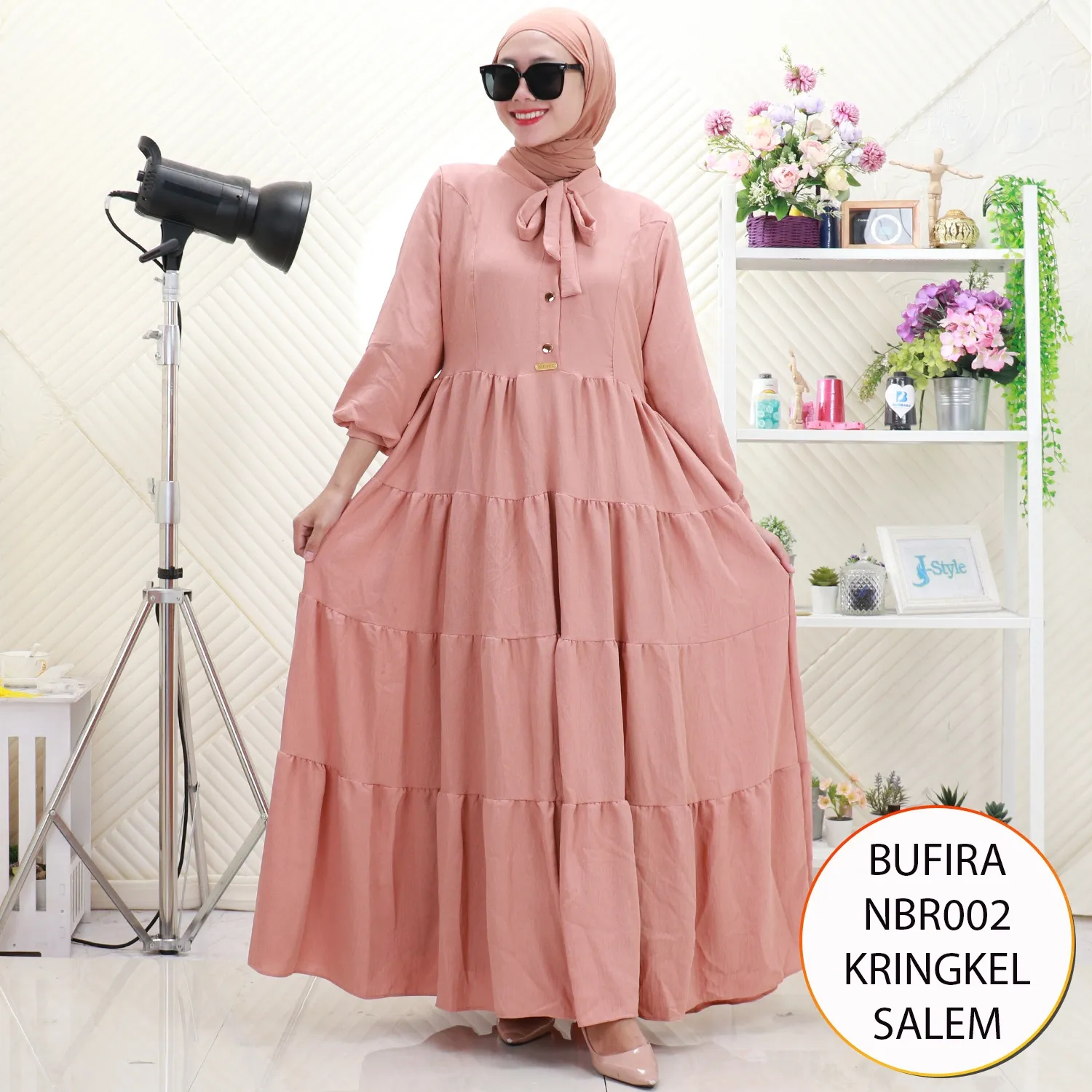 Bufira Gamis Kringkel Umpak Mayung Busui Friendly