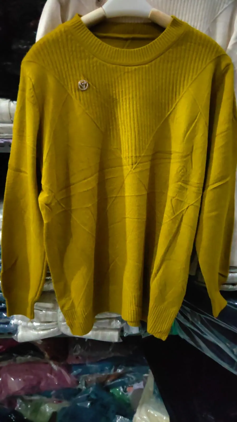 Niswa Sweater Rajut Tebal Lengan Manset
