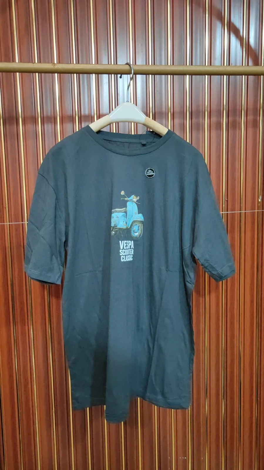 Hadad Atasan Kaos Lengan Pendek Pria Cotton Combed Sablon