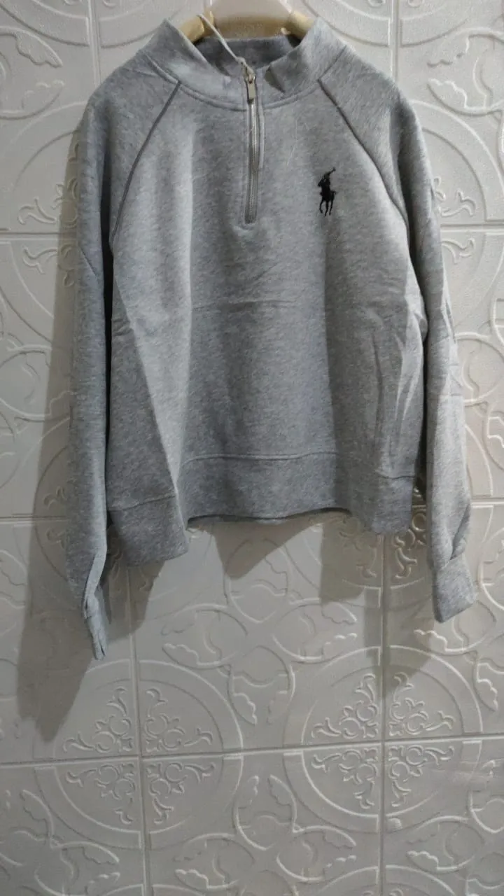 Aleana Sweater Lengan Panjang Zipper Depan Kaos Spandex Tebal