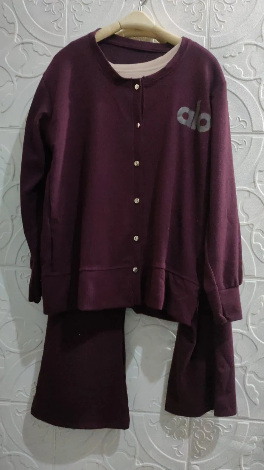 Eswa Setelan Celana 3in1 Wanita Lengan Panjang Korean Style Rajut Bkk