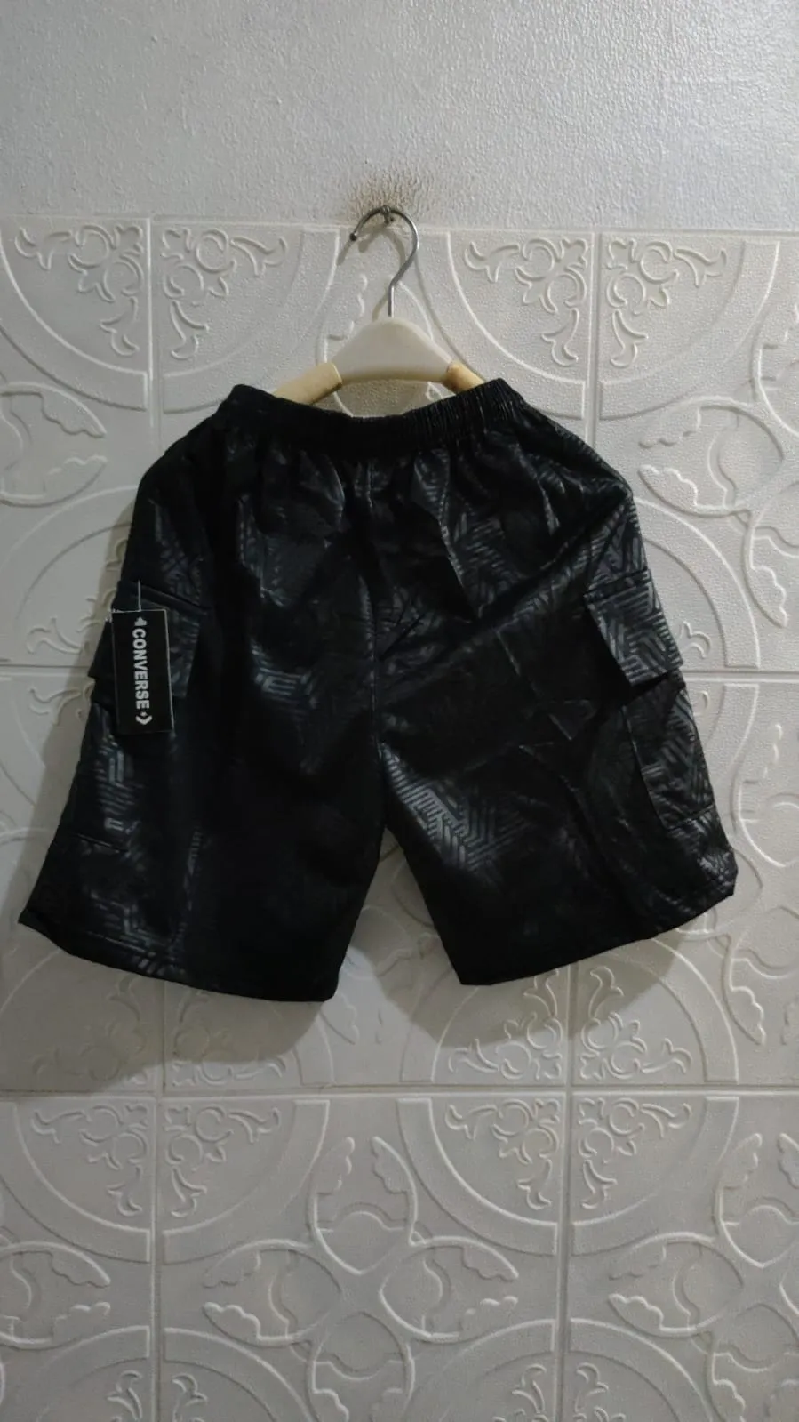 Gevin Celana Pendek Unisex Pinggang Karet Saku Kanan Kiri