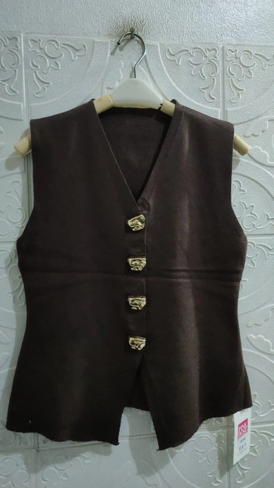 Monic Vest Wanita Bahan Knit Korean Style
