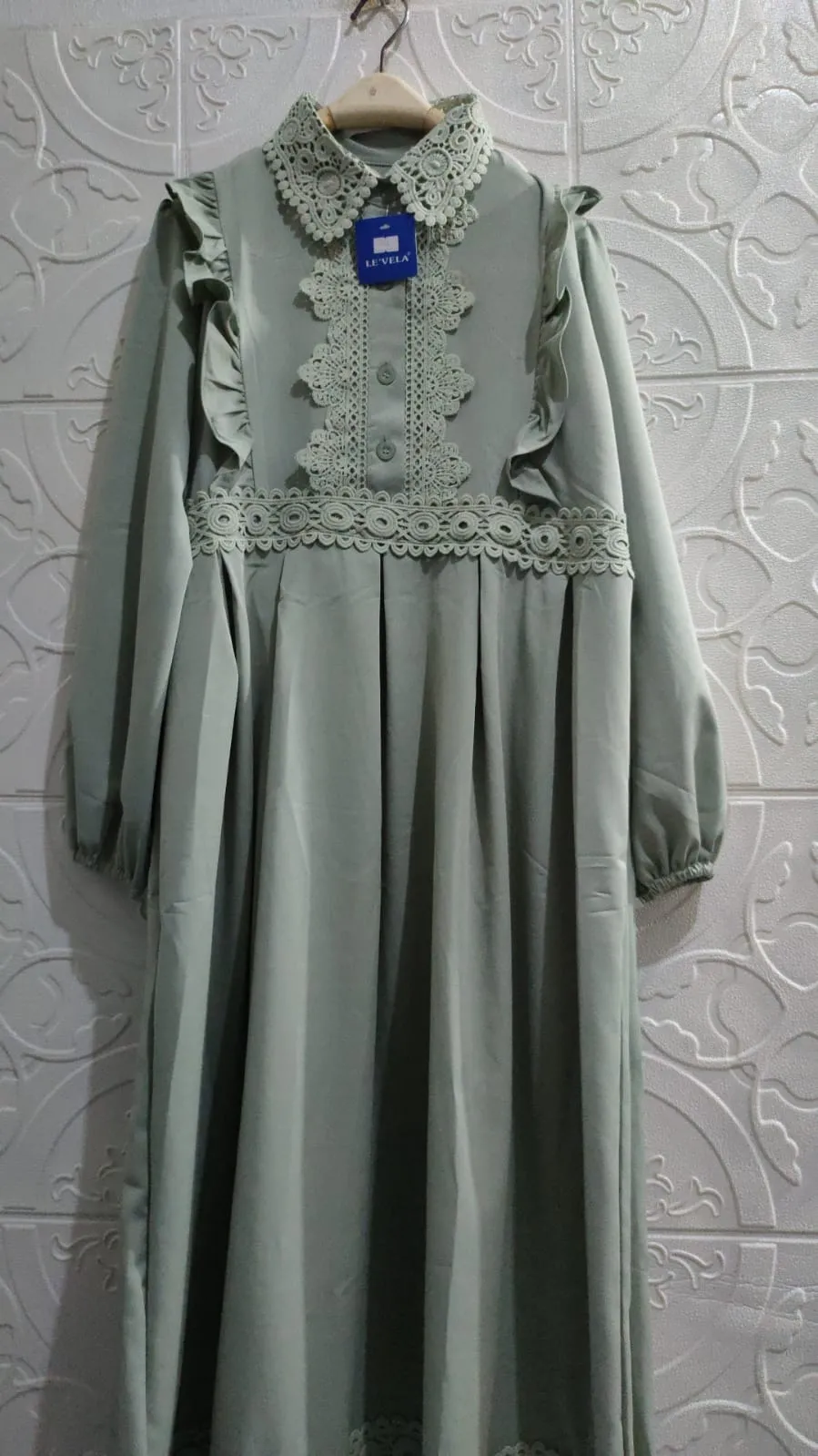Alnar Gamis Wanita Muslimah Lengan Panjang Busui Friendly Shakila