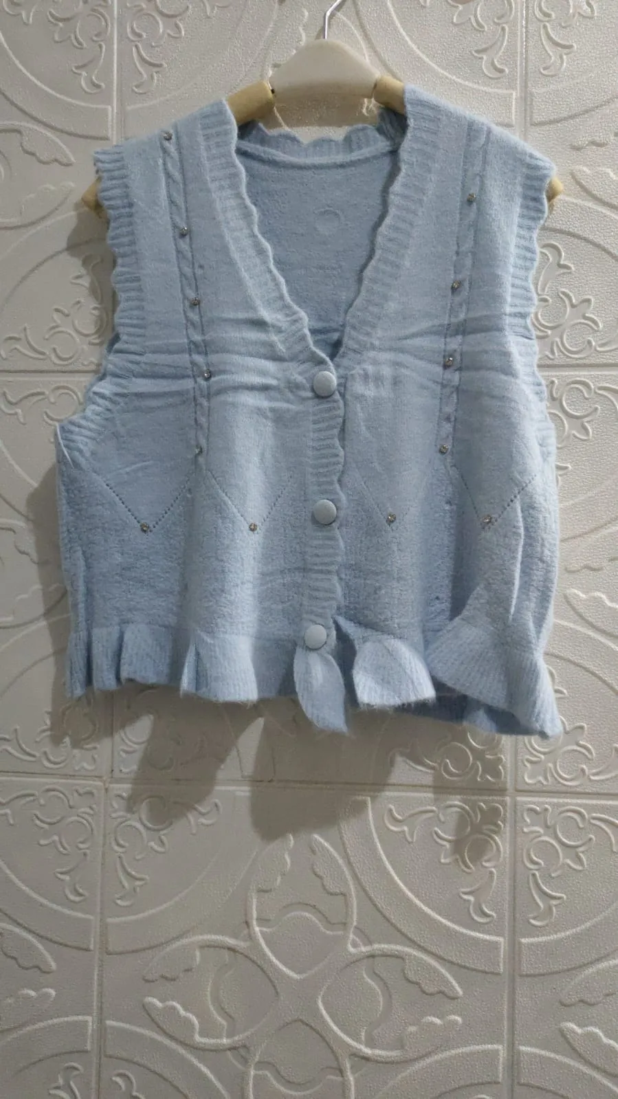 Dindaku Atasan Vest Rompi Singlet Wanita Rajut BKK