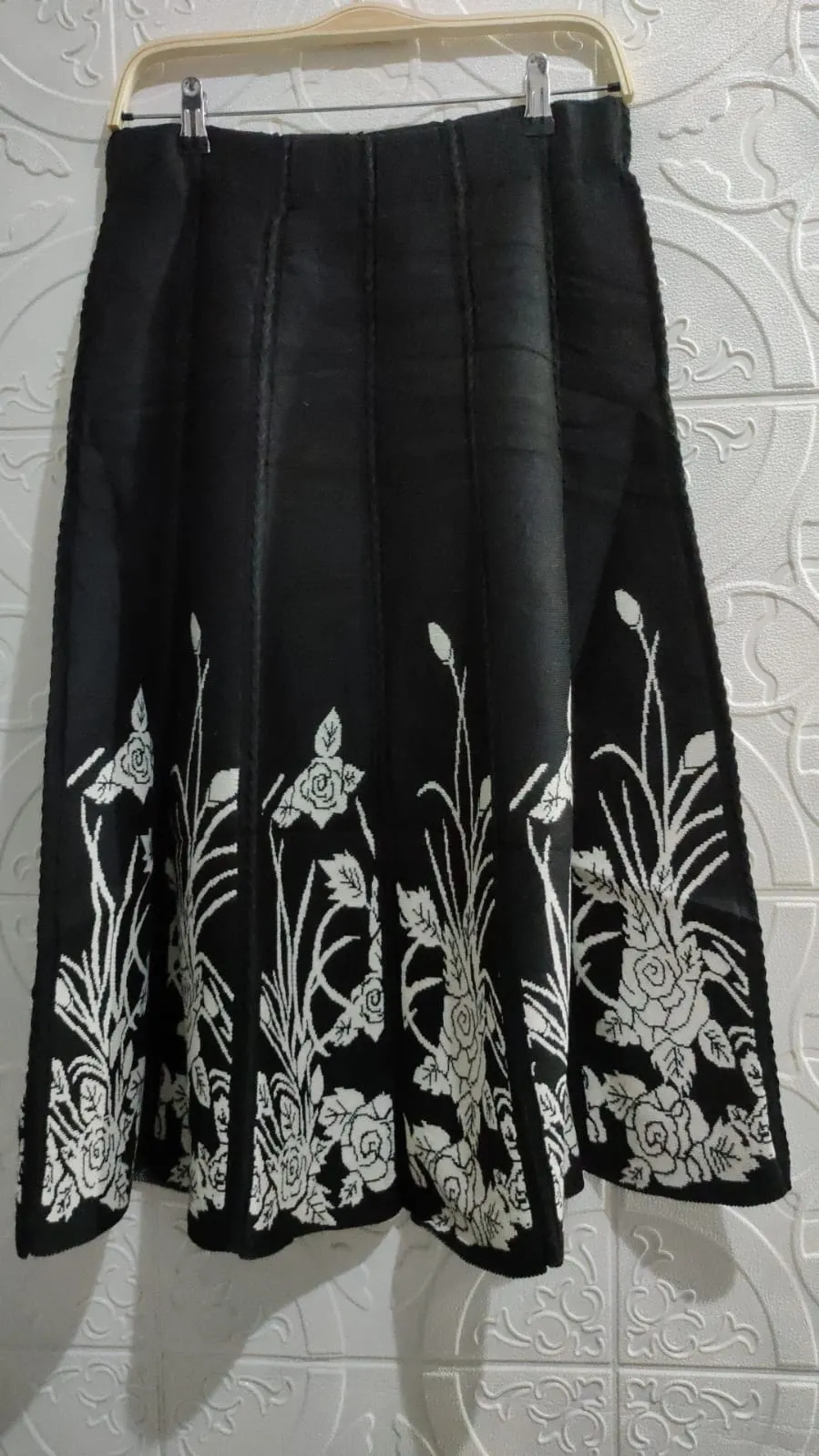 Jaylana Rok Panjang Wanita Pinggang Karet Motif Rajut Bkk