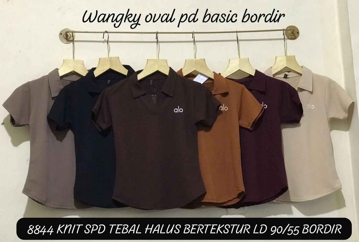 Malya Atasan Wanita Lengan Pendek Bahan Kaos Spandex Tebal