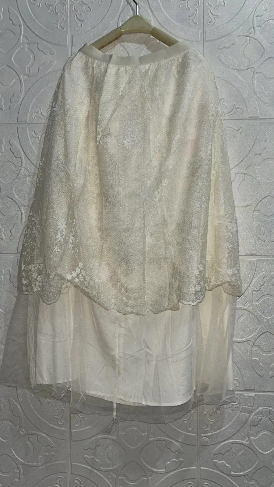 Likafa Rok Panjang Wanita Pinggang Karet Full Furing Katun Brukat