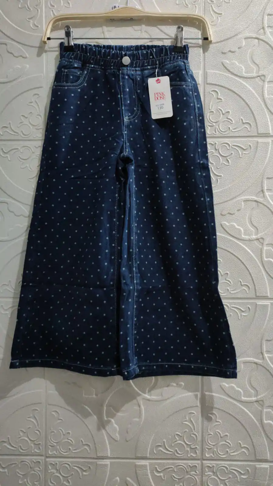 Zoeransa Celana Panjang Pinggang Karet Motif Jeans