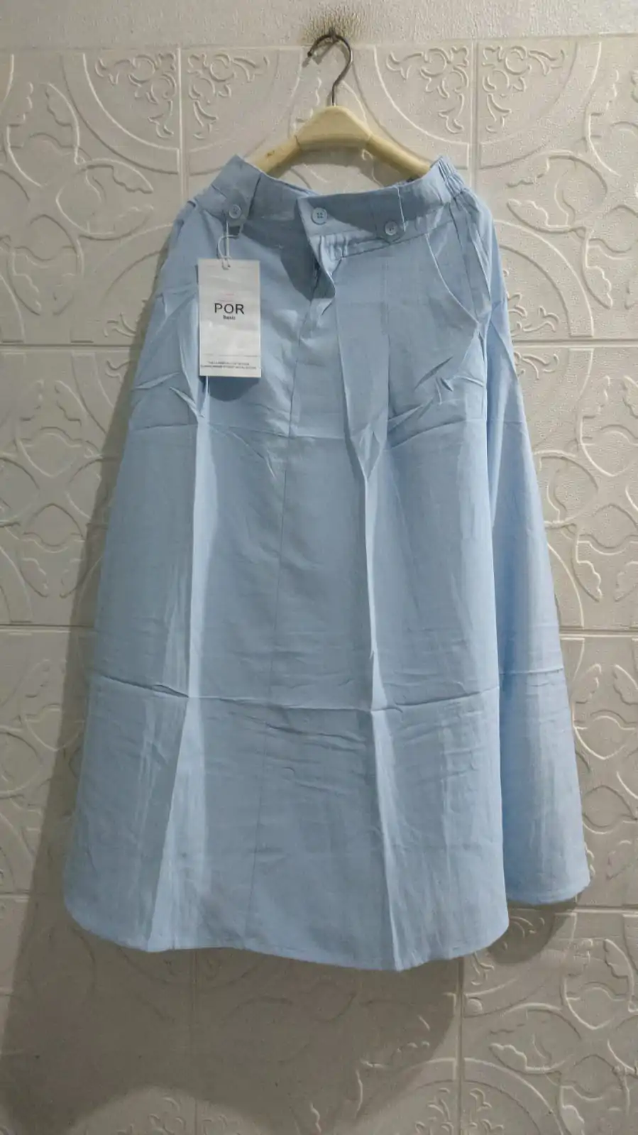 Hafia Rok Panjang Wanita Pinggang Karet Korean Style Katun Bkk