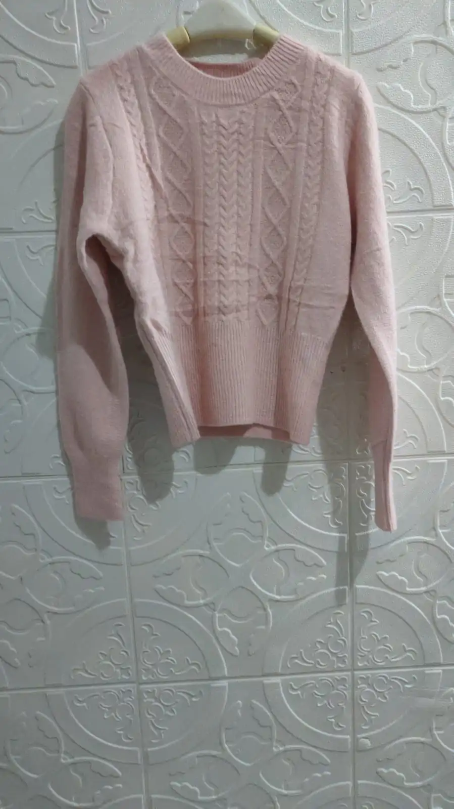 Anirala Aasan Blouse Wanita Lengan Panjang Korean Style Rajut Bkk