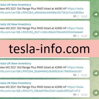 Tesla UK New M3 and MY — @teslauknewinventory