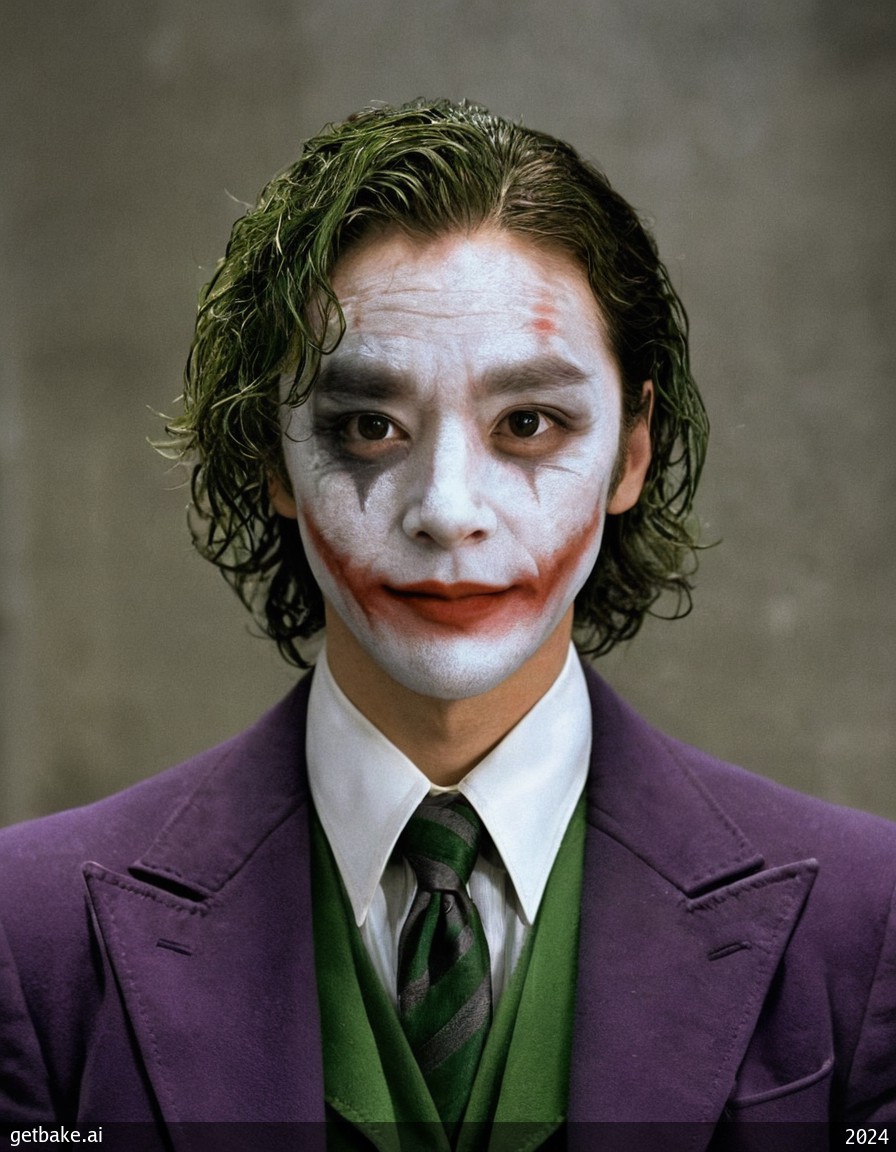 "a highly detailed photo of Joker from Dark Knight"