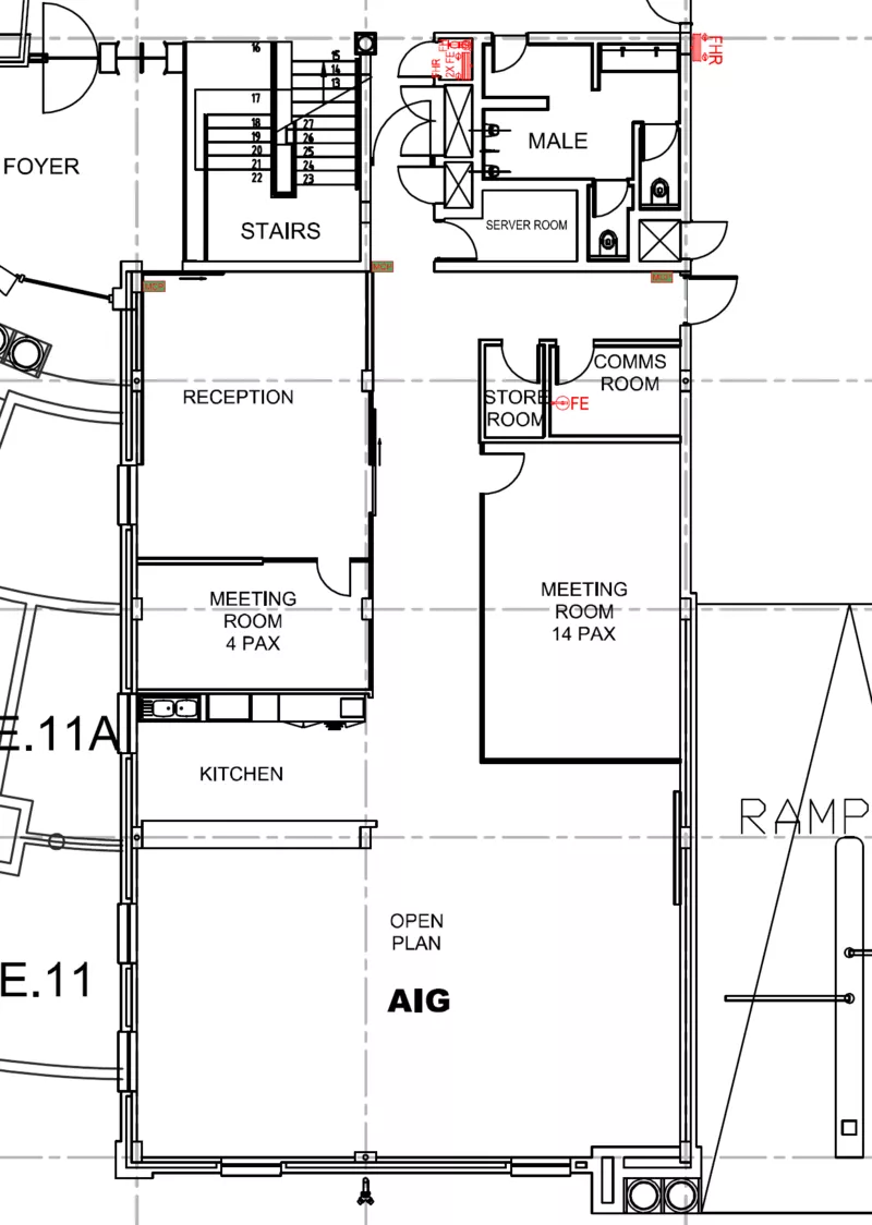 266 m² Office to let in Waterford Place Office Park, Centennial Place - East Block (floor plan)