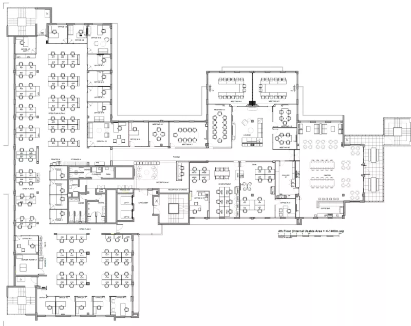 2 506 m² Office to let in Century City, 5 on Century City Drive (West) (floor plan)