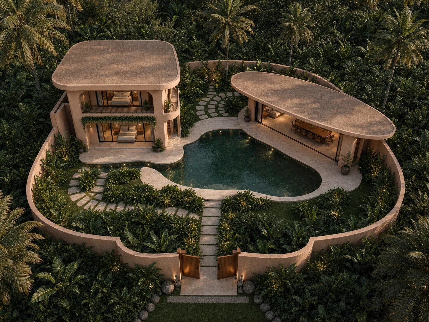 Contemporary 2BR Villa w/ Private Pool, Efficient Pool-Facing Layout, and On-Site Wellness Center, photo 8
