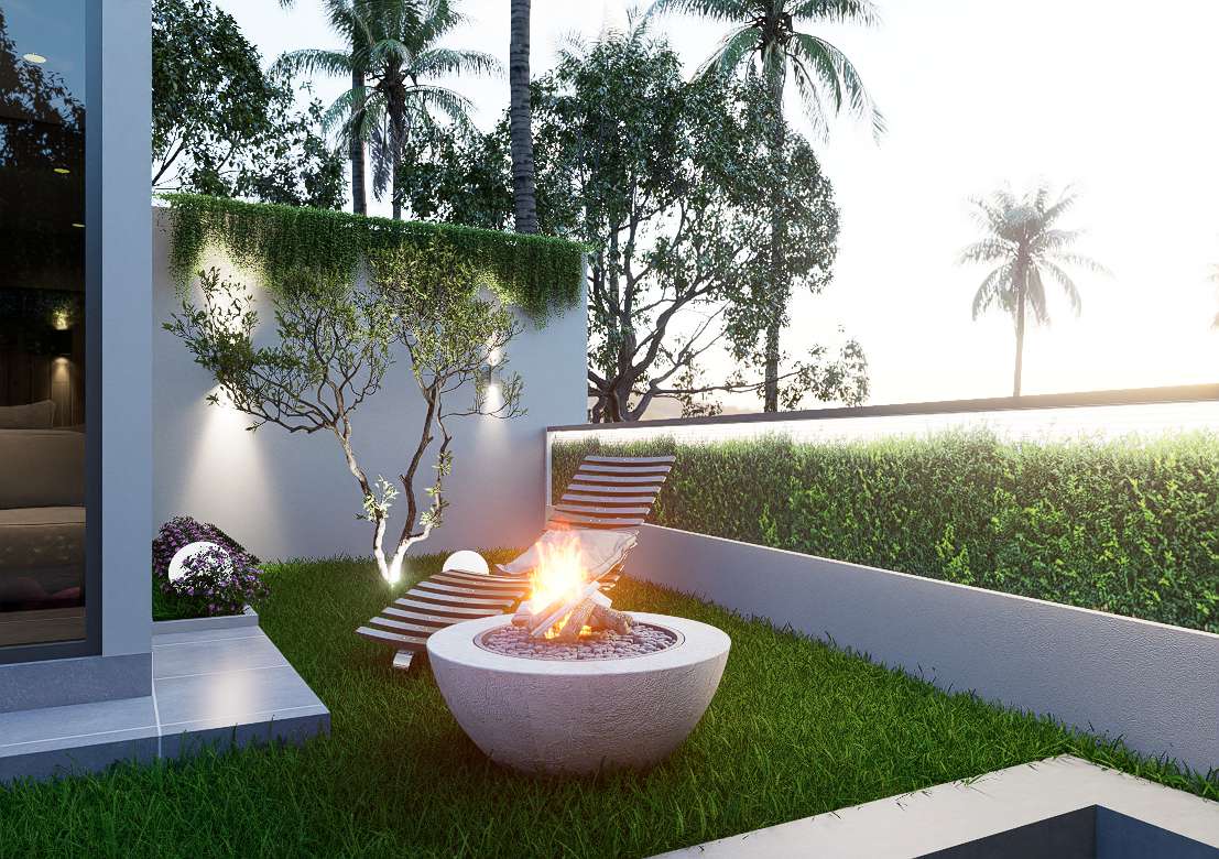 Modern 3BR Villa w/ Rice Field Views, Private Pool & Self-Contained Studio, photo 9