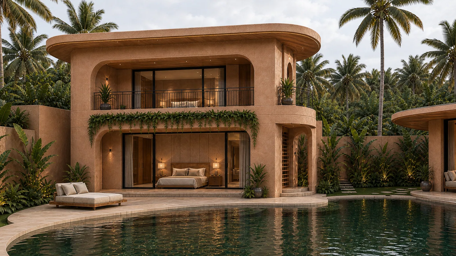 Contemporary 2BR Villa w/ Private Pool, Efficient Pool-Facing Layout, and On-Site Wellness Center, photo 5