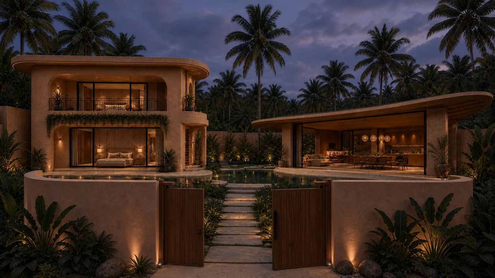 Contemporary 2BR Villa w/ Private Pool, Efficient Pool-Facing Layout, and On-Site Wellness Center, photo 3