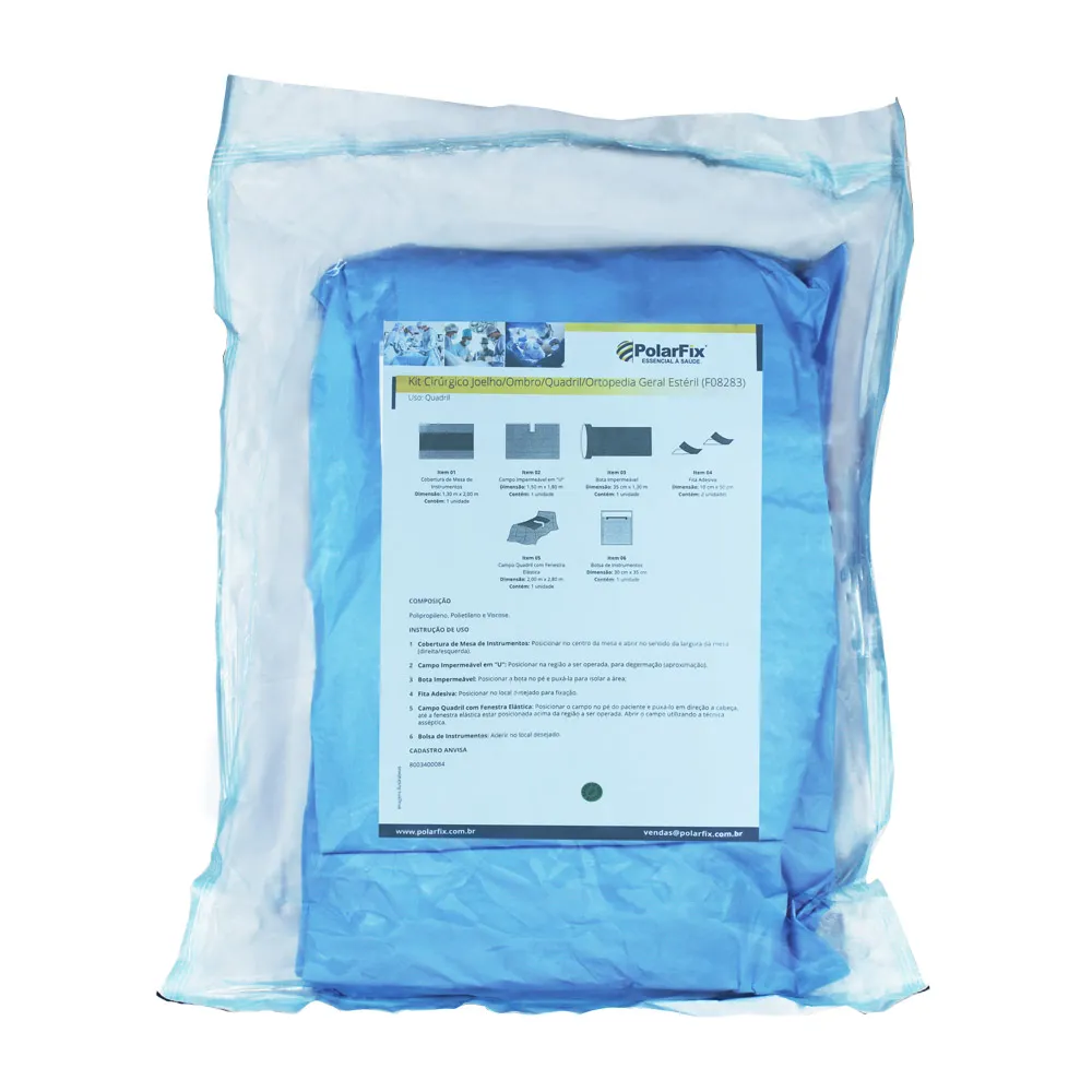 KIT CIRÚRGICO ESTÉRIL ORTOPÉDICO GERAL PARA QUADRIL POLARFIX