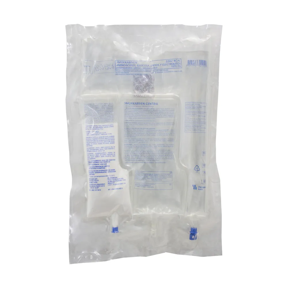 EMULSÃO PARA INFUSÃO CENTRAL SMOFKABIVEN FRESENIUS (1970ML/2200KCAL)