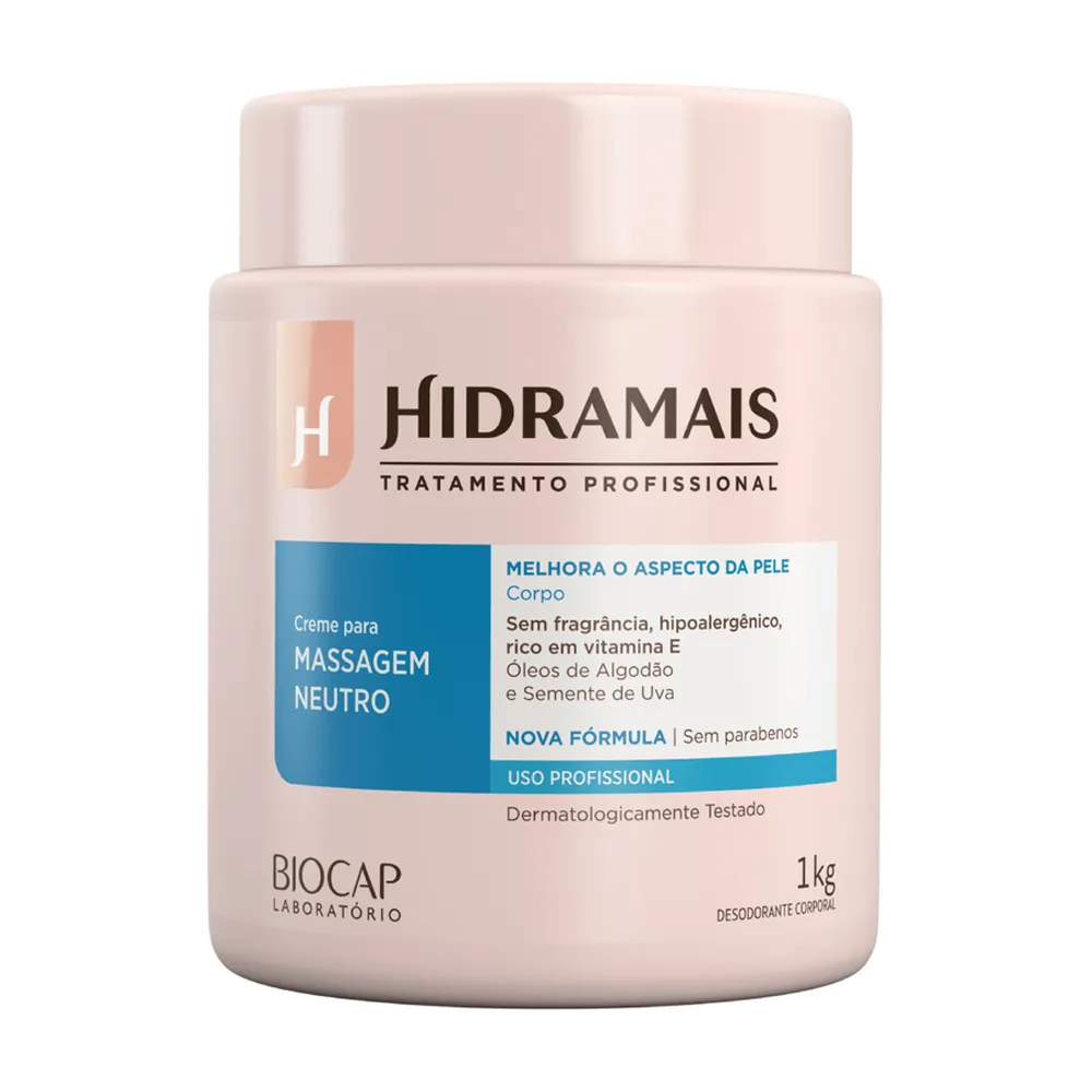 Creme para Massagem Neutro Hidratante