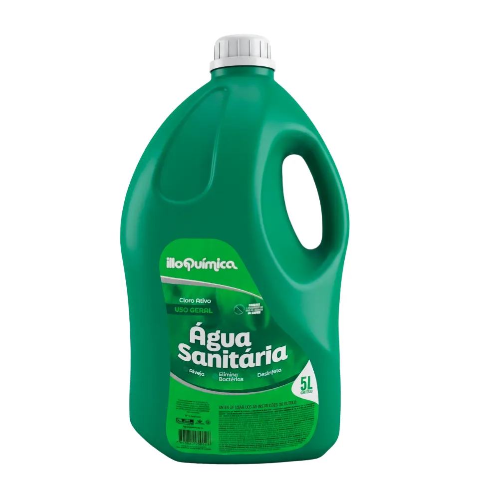 Água sanitária para uso geral em galão de 5 litros ILLO
