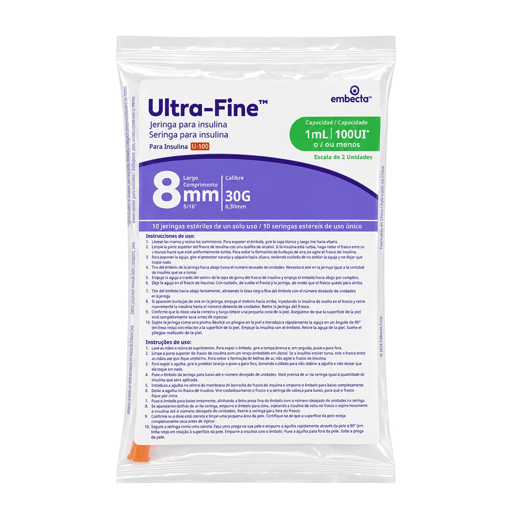 Seringa para insulina com agulha Ultra Fine Embecta BD