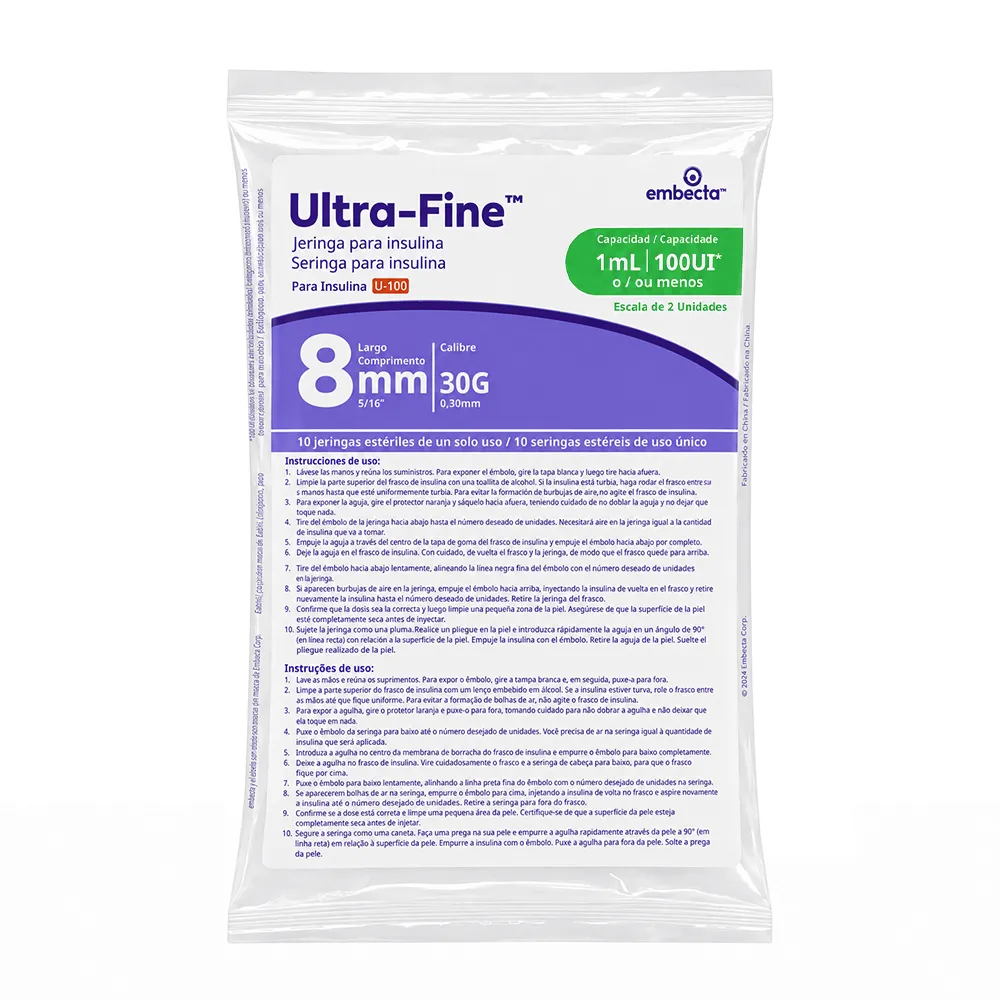 Seringa para insulina com agulha Ultra Fine Embecta BD