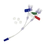 EXTENSOR EQUIPO MULTIVIAS 4 VIAS LOCK CORTA FLUXO MEDSONDA (20CM-NEONATAL-COM-TAMPA)