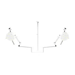 FOCO CIRÚGICO DUPLO DE TETO 24 LEDS VET DL4000 DELTALIFE