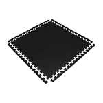 TATAME EM EVA COM 4 BORDAS TAM 1X100X100CM EVASOLA (PRETO)