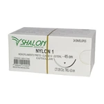 FIO SUTURA NYLON PRETO CUTICULAR TAM 1 45CM C/24UN SHALON