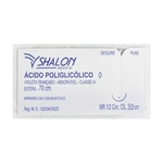 FIO SUTURA ÁCIDO POLIGLICÓLICO APARELHO DIGESTIVO EST SHALON (0-70CM-AG1/2CIR.CIL3.0)