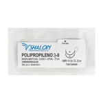 FIO SUTURA POLIPROPILENO AZUL CARDIOVASCULAR ESTÉRIL SHALON (3-0-75CM-AG2X1/2CIR.CIL2.0)