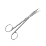 TESOURA CIRURGICA CURVA FINA/ROMBA EM AÇO INOX ABC