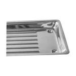 BANDEJA INOX COM SUPORTE PARA INSTRUMENTOS MILLENIUM FAVA (21,5X12CM(07-INSTRUMENTOS))