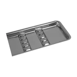 BANDEJA INOX COM SUPORTE PARA INSTRUMENTOS MILLENIUM FAVA (22X09CM(06-INSTRUMENTOS))