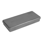 ESTOJO DE INOX AUTOCLAVÁVEL COM TAMPA MILLENIUM FAVA (12X05X02CM)