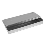 ESTOJO DE INOX AUTOCLAVÁVEL COM TAMPA MILLENIUM FAVA (18X07X02CM) ESTOJO DE INOX AUTOCLAVÁVEL COM TAMPA MILLENIUM FAVA (18X07X02CM)