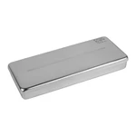 ESTOJO DE INOX AUTOCLAVÁVEL COM TAMPA MILLENIUM FAVA (18X07X02CM)