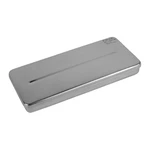 ESTOJO DE INOX AUTOCLAVÁVEL COM TAMPA MILLENIUM FAVA (18X08X02CM)