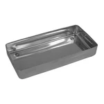 ESTOJO DE INOX AUTOCLAVÁVEL COM TAMPA MILLENIUM FAVA (20X10X03CM)