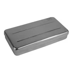 ESTOJO DE INOX AUTOCLAVÁVEL COM TAMPA MILLENIUM FAVA (20X10X03CM)