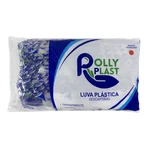 LUVA TOQUE PLÁSTICA INDIVIDUAL ESTÉRIL C/100UN POLLYPLAST