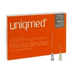 MICROCÂNULA PARA PREENCHIMENTO FÁCIAL ESTÉRIL C/12UN UNIQMED (27G(0,40MM)X40MM-26GX1/2 MICROCÂNULA PARA PREENCHIMENTO FÁCIAL ESTÉRIL C/12UN UNIQMED (27G(0,40MM)X40MM-26GX1/2