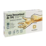 LUVA DESCARTÁVEL DE TPE TRANSP. USO GERAL C/100UN DESCARPACK (M)