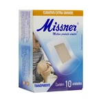 CURATIVO BAND AID TRANSPARENTE EXTRA GRANDE 10UN MISSNER