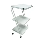 MESA AUXILIAR METAL EM Z 3 GABINETES COM RODÍZIO ARKTUS